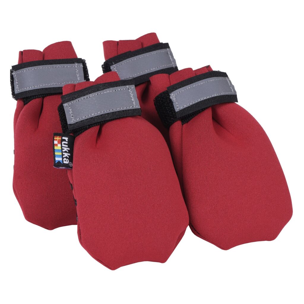Rukka Hondenschoenen Neopreen, rood Maat 1 B25 mm