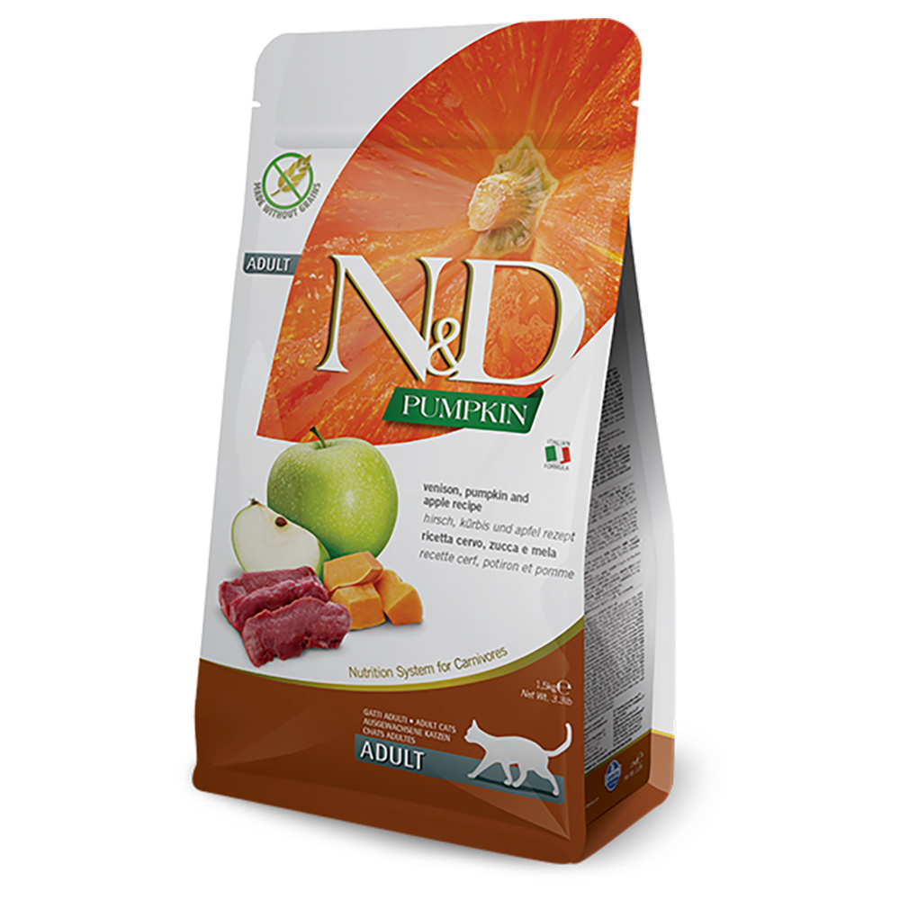 5kg Farmina N&D Adult Pompoen, Hert & Appel Droog kattenvoer