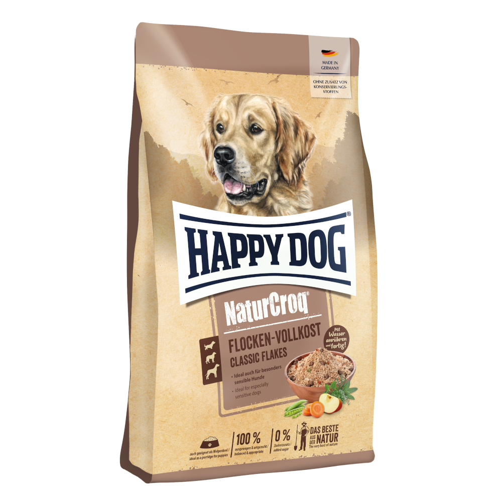 Happy Dog Premium NaturCroq Flocken Vollkost – 1,5 kg