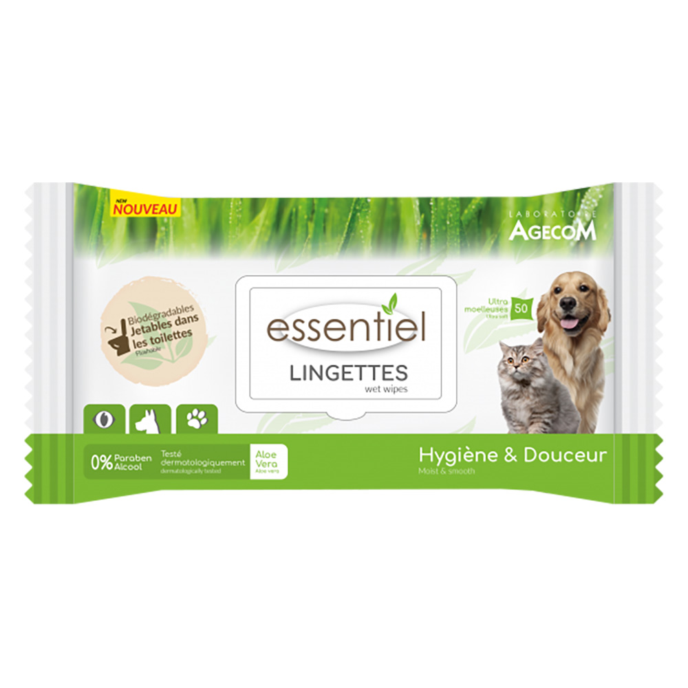 Essentiel Aloe Vera Wipes – 50 Stuks