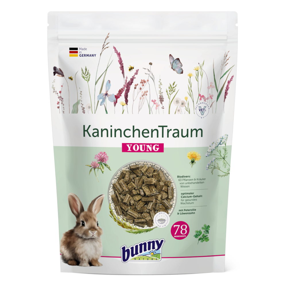 2×1,5kg Konijnen Droom Young Bunny Konijnenvoer