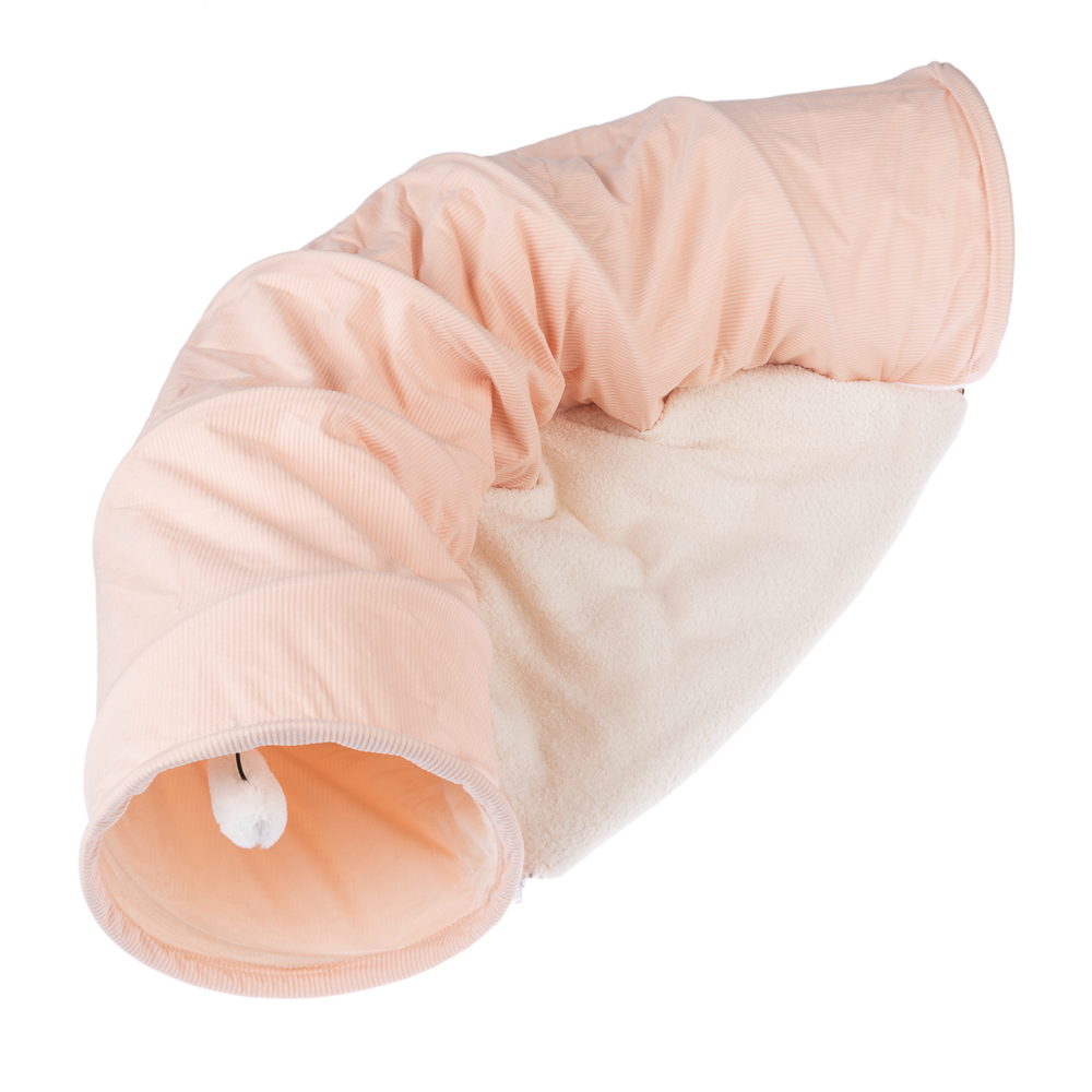TIAKI Kattentunnel Corduroy – L 105 x B 30 x H 60 cm