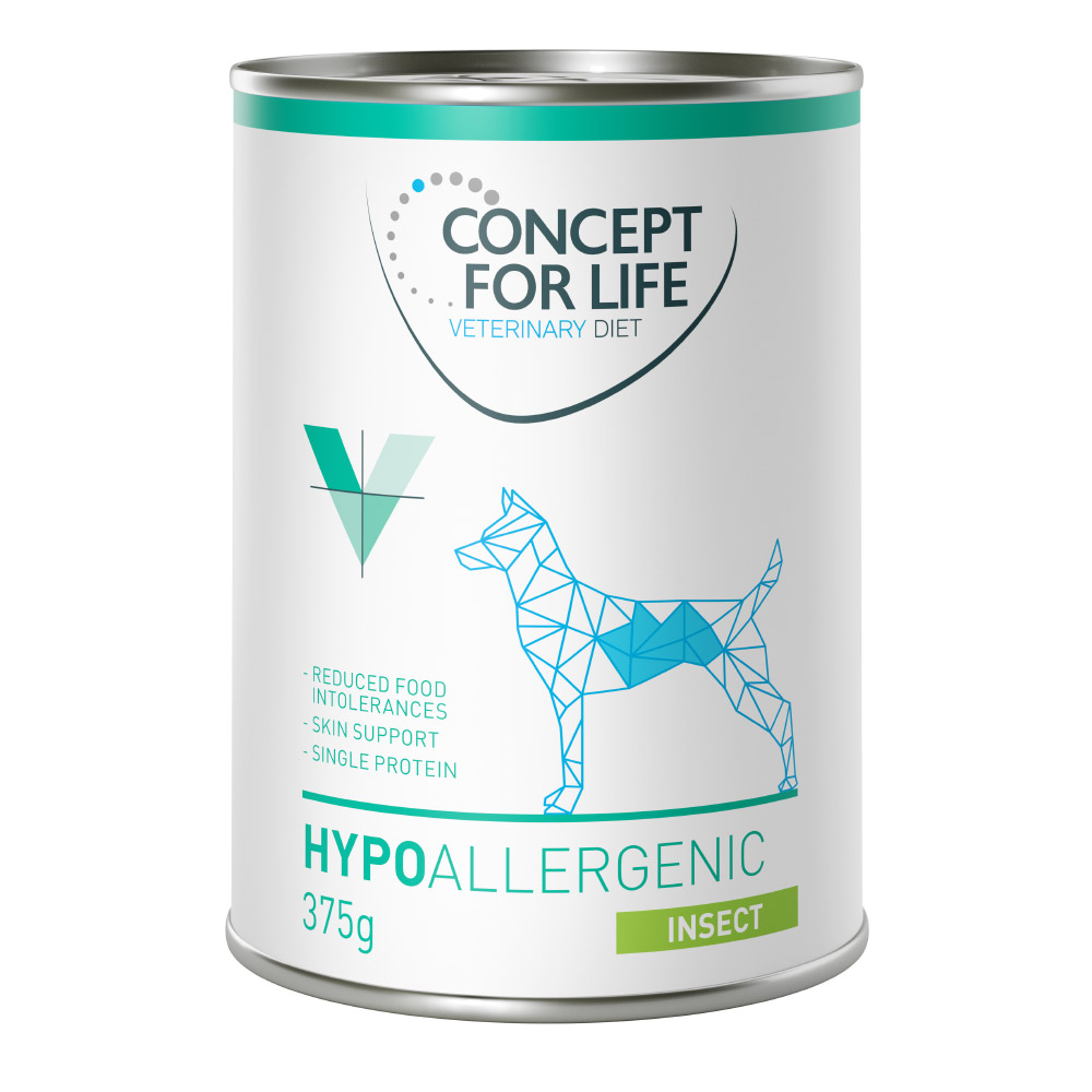 Concept for Life Veterinary Diet Hypoallergenic Insekten – 24 x 375 g