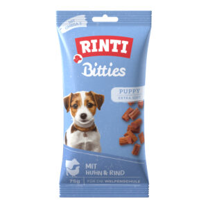 75g Extra Puppy Bitties Kip & Rund Kip & Rund RINTI Hondensnacks