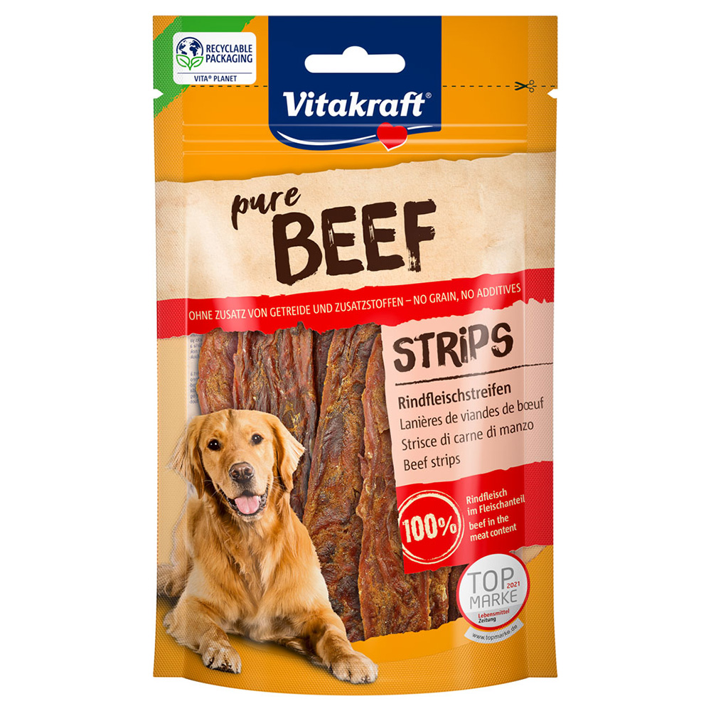 80g Pure Beef Rundvleesrepen Vitakraft Hondensnacks