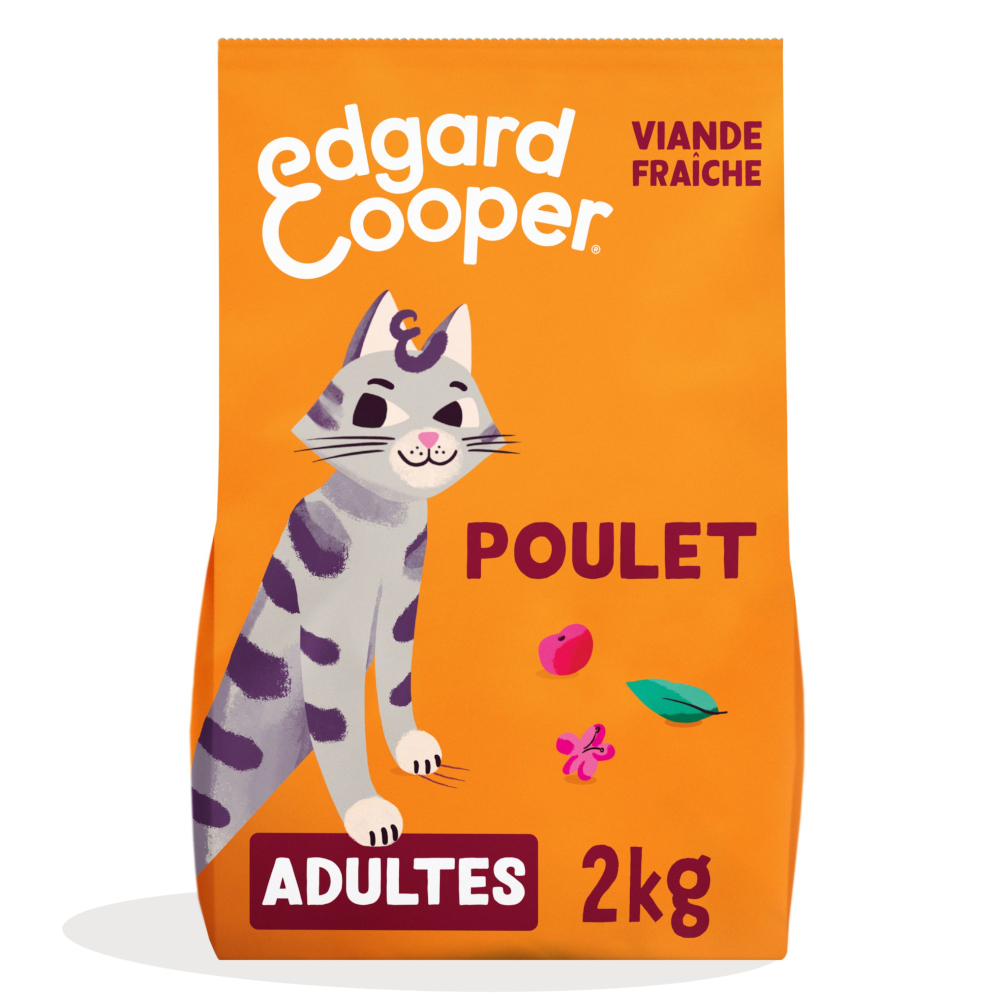 2kg Edgard & Cooper Adult graanvrij kip – Kattenvoer