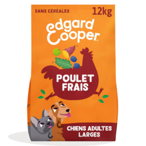 2x12kg Edgard & Cooper Adult graanvrij kip – Droog hondenvoer