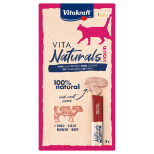 5x 15g Vitakraft Vita Naturals Snack Rundvlees Kattensnacks