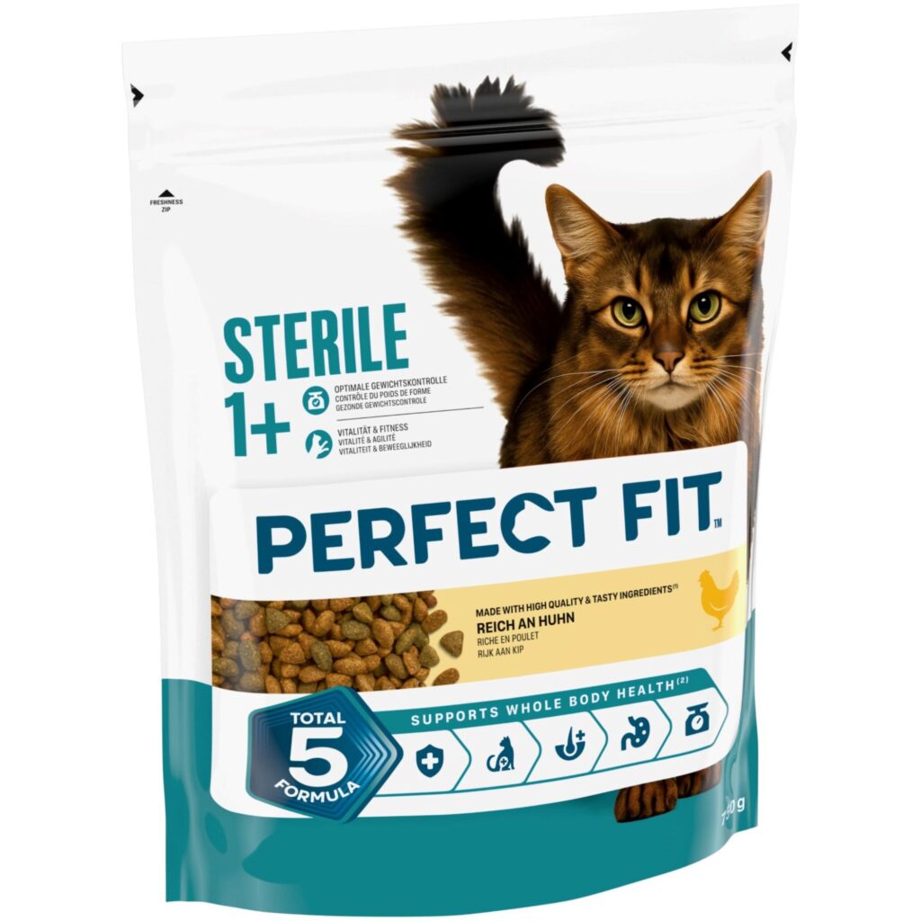 750g Sterile 1+ Rijk aan Kip Perfect Fit Kattenvoer