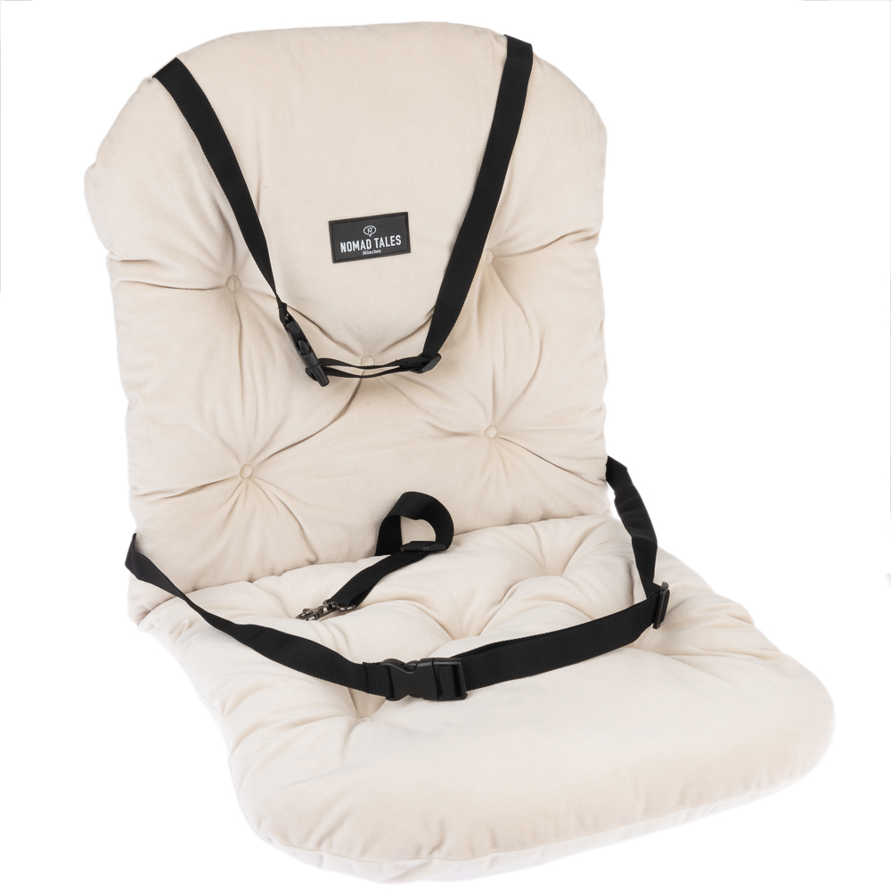 Nomad Tales Blush Autositz für Hunde, beige  43x51x51cm