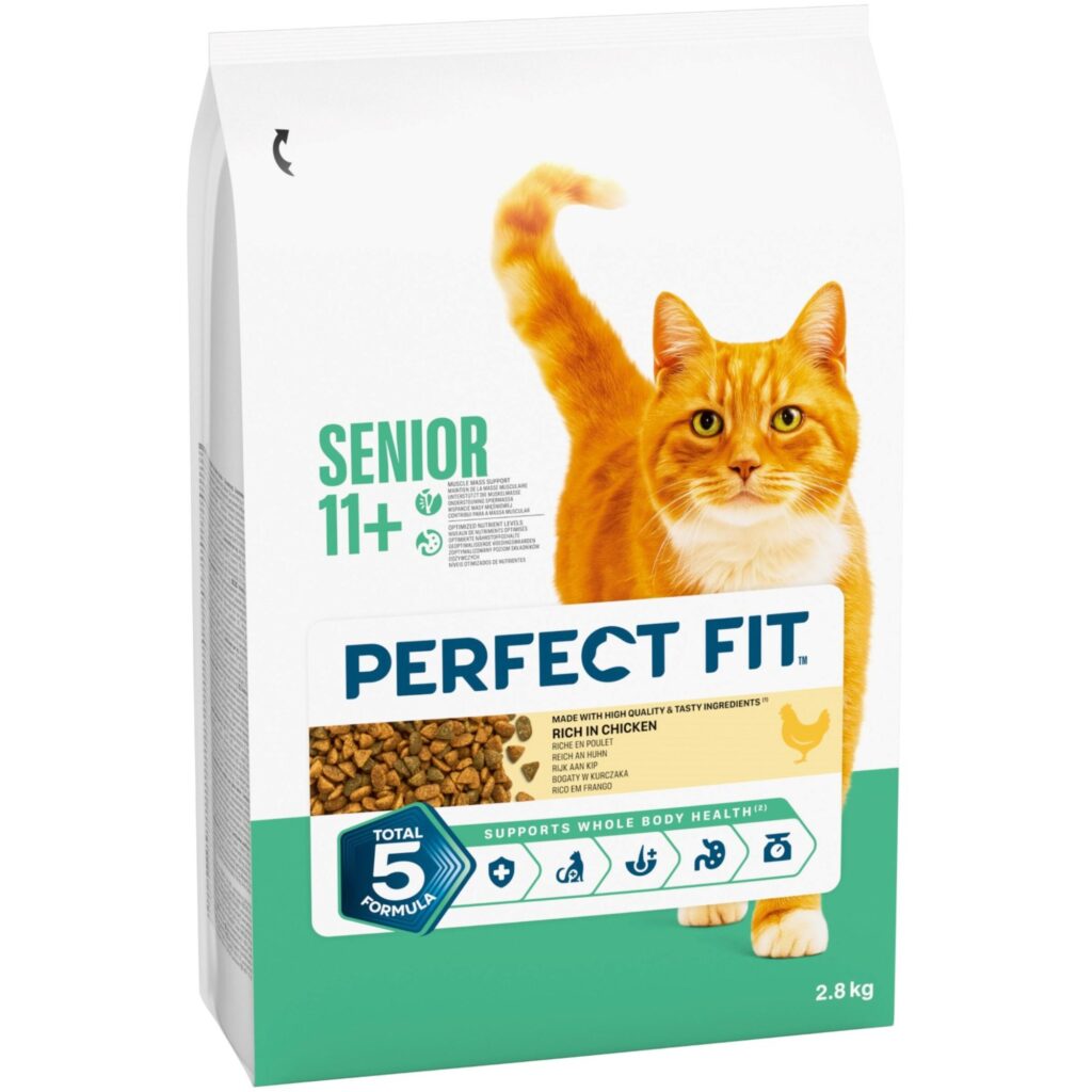 2×2,8kg Senior 11+ Rijk aan Kip Perfect Fit Kattenvoer