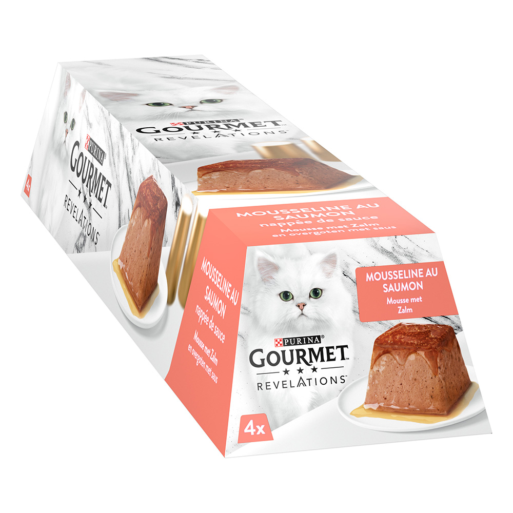 24x57g Mousse met Zalm Gourmet Revelations Kattenvoer