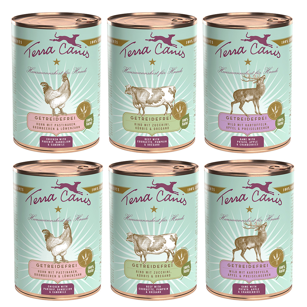 Voordeelpakket Terra Canis Graanvrij 12 x 400 g – Voordeelpakket (3 Soorten)
