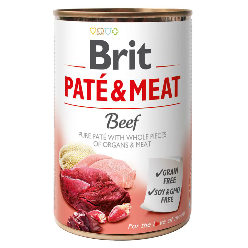 Brit Paté & Meat  – Rund (12 x 400 g)