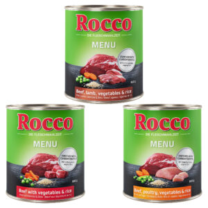 24x800g Menu Gemixed pakket Rocco Hondenvoer