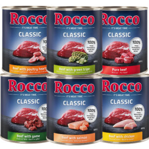 Gemengd probeerpakket  Rocco Classic 6 x 800g – 6 verschillende soorten