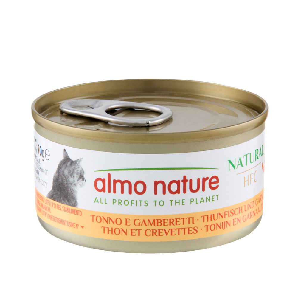 24 x 70 g Tonijn Almo Nature HFC Natural kattenvoer
