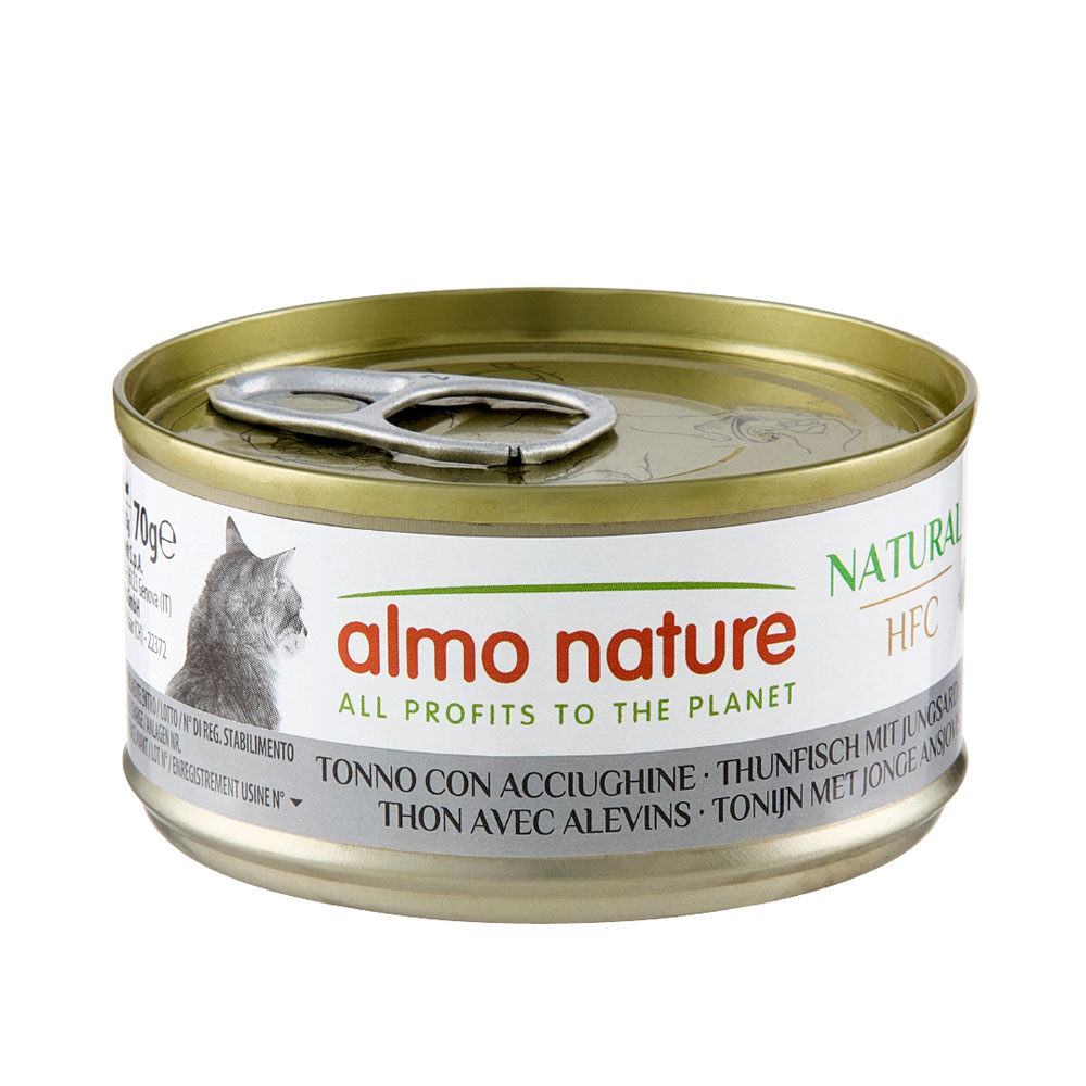 24 x 70 g Tonijn & Ansjovis Almo Nature HFC Natural kattenvoer