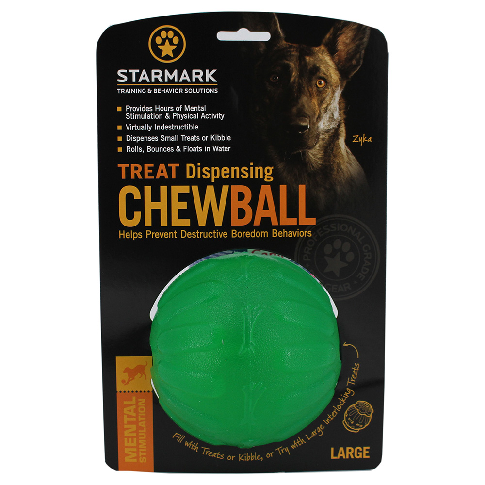 Starmark Treat Dispensing Chew Ball L ca.Ø10 Hond