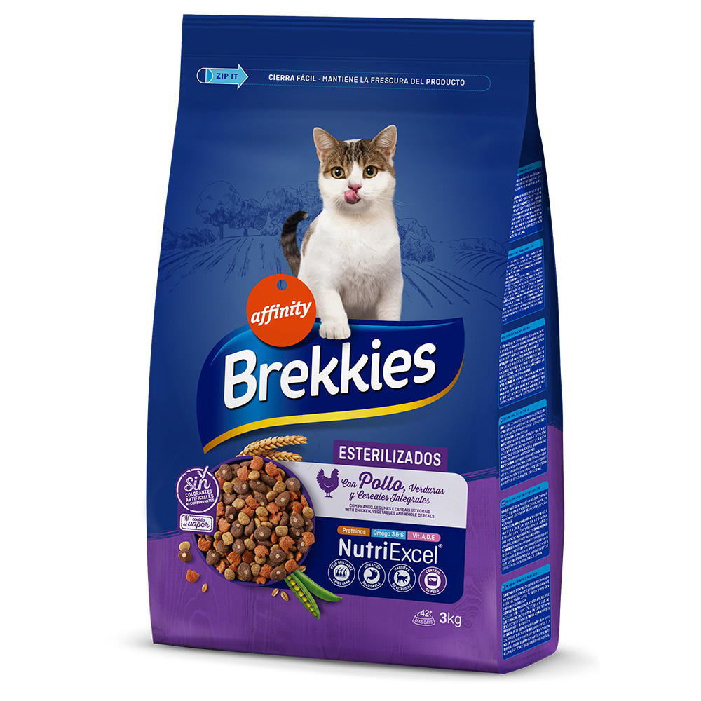 4x3kg Brekkies Sterilized Kattenvoer