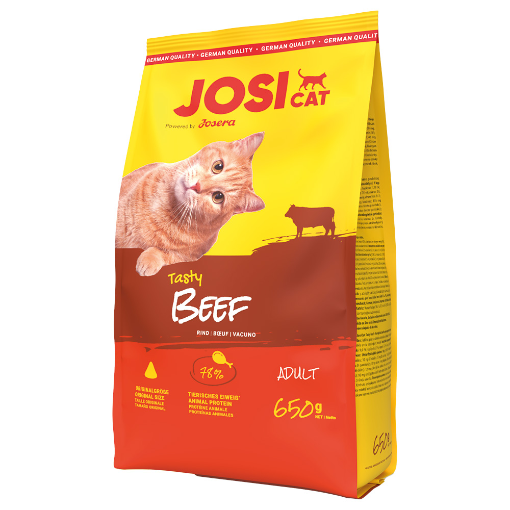 650g Josera JosiCat Heerlijk droog rundvlees kattenvoer