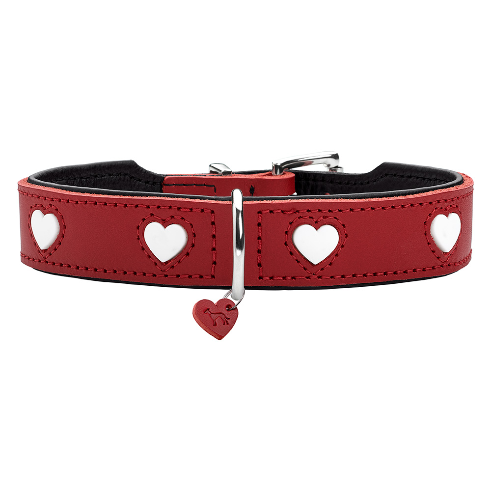 HUNTER Halsband Love, rood 55: 41-49cm Hond