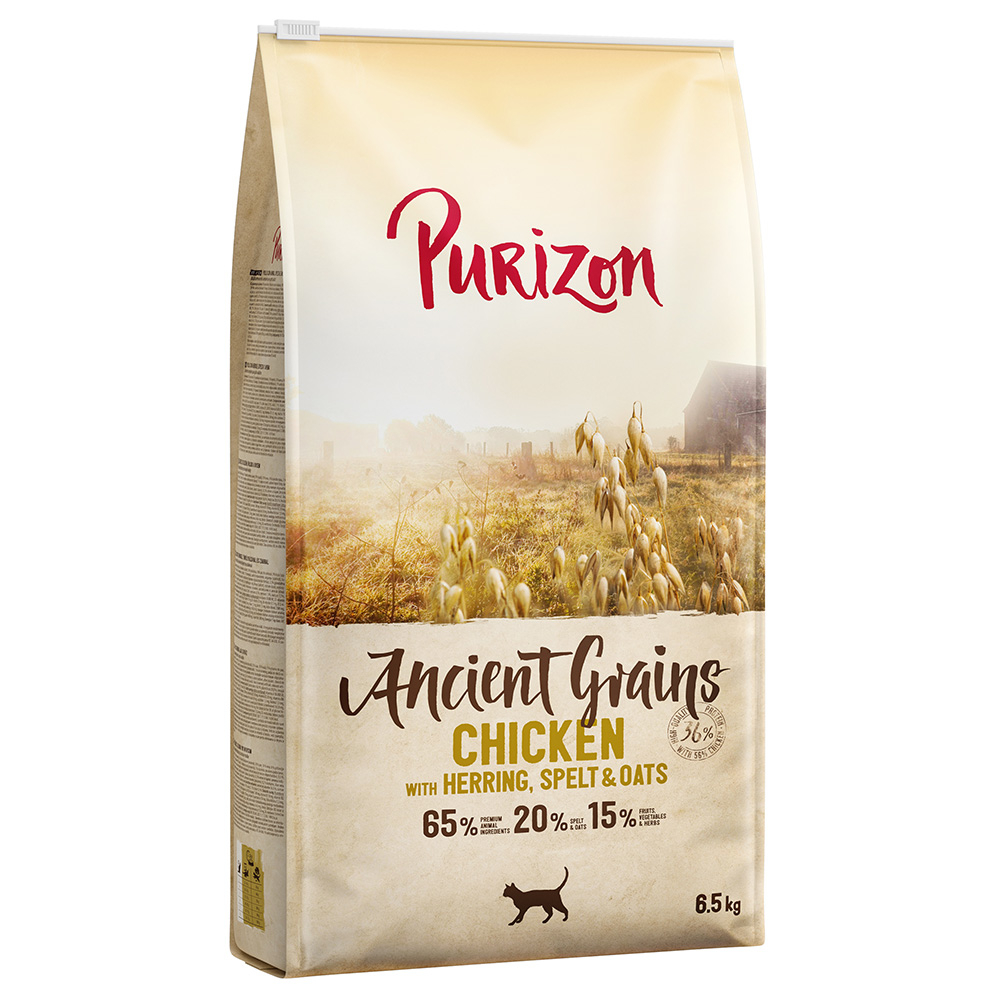 2×6,5 kg Purizon Adult Kip met Vis – Ancient Grain Katten Droogvoer