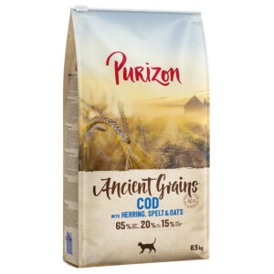 6×5 kg Purizon Adult Ancient Grain Kabeljauw Katten Droogvoer