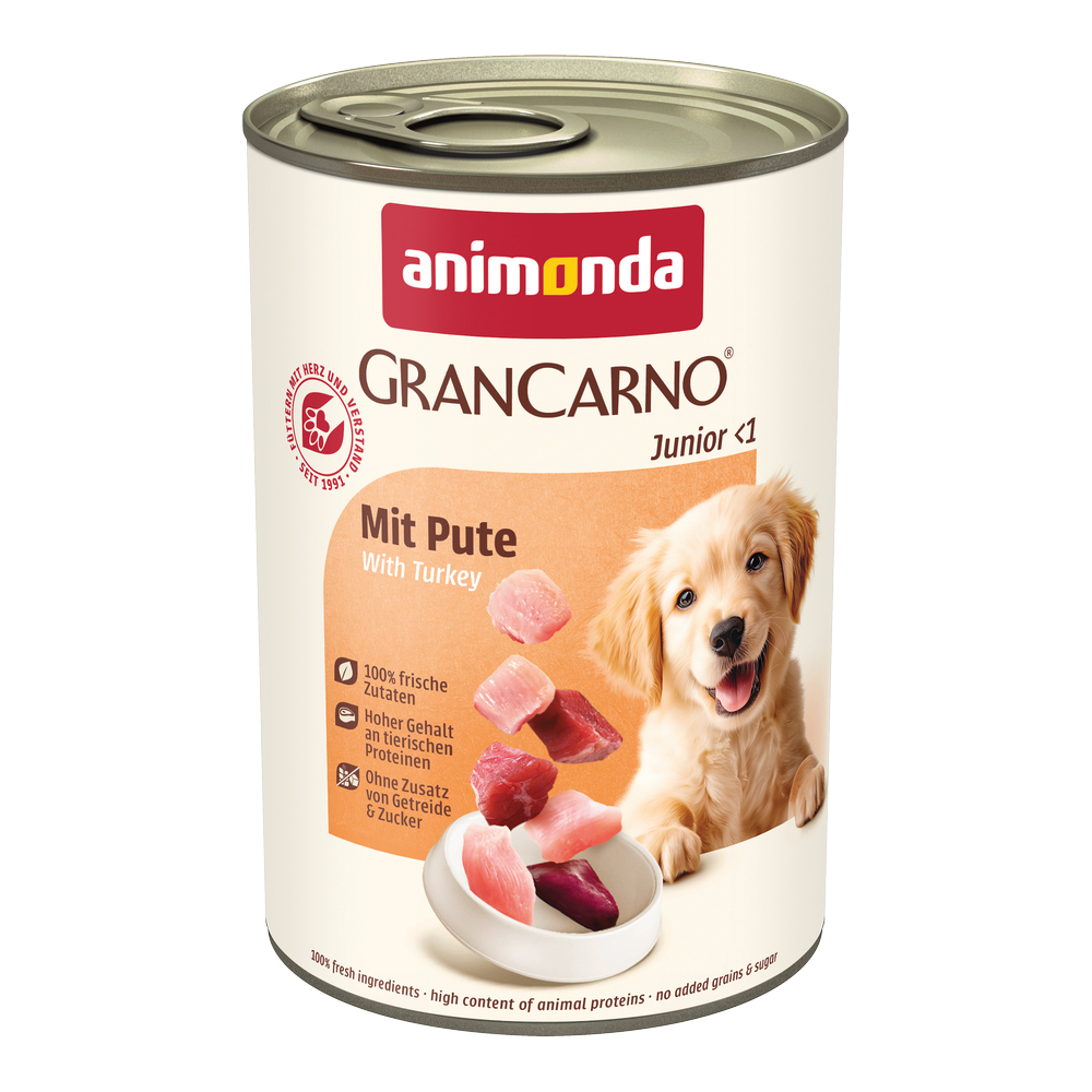 6x400g Animonda GranCarno Original Junior Kalkoen nat hondenvoer