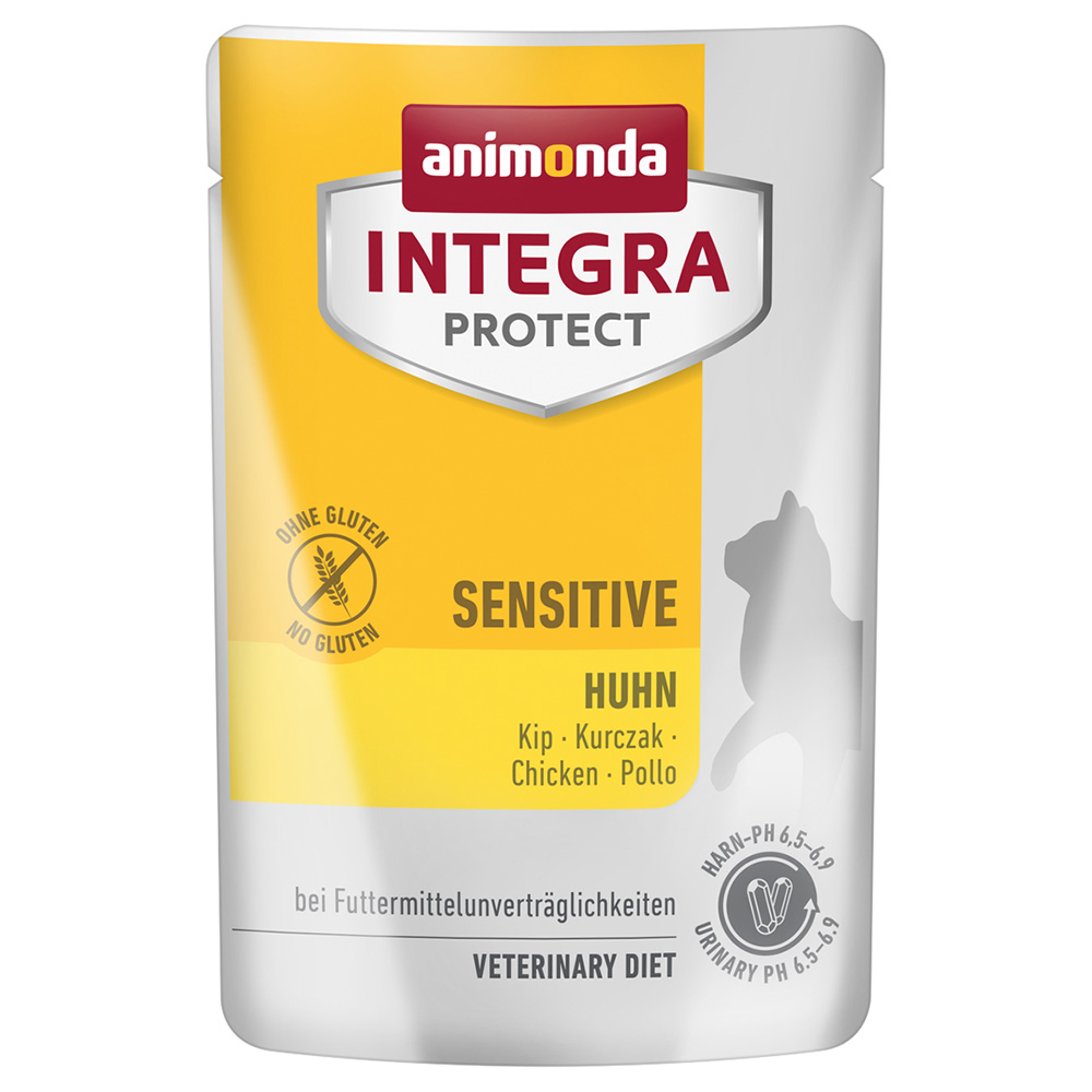 24x 85g Animonda Integra Protect Adult Sensitive Kip kattenvoer nat