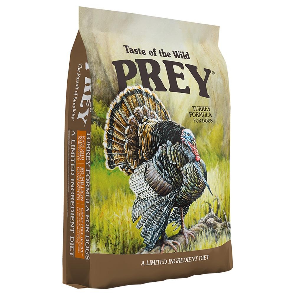 Dubbelpak 2x 11,4kg Taste of the Wild Prey Kalkoen honden droogvoer