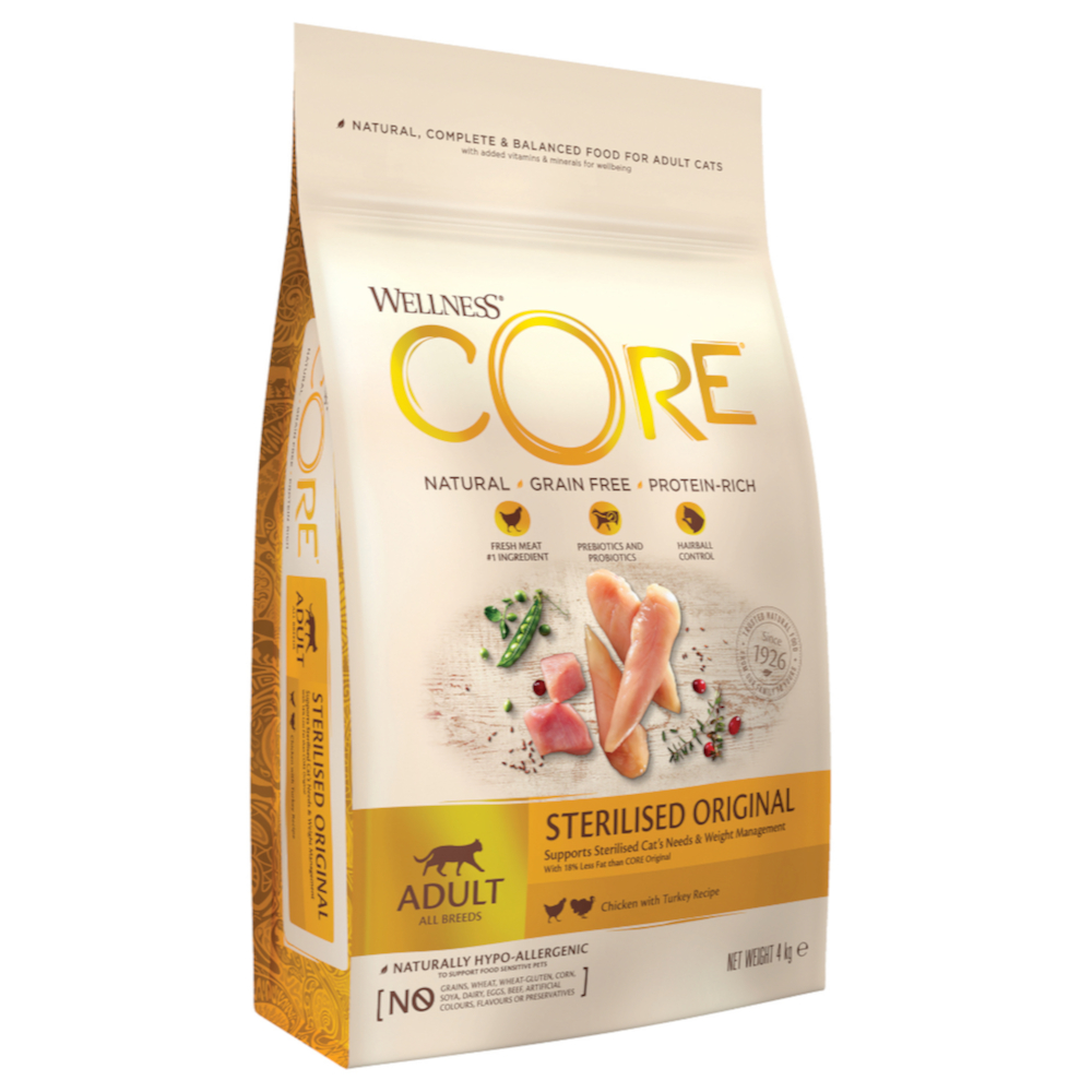 4 kg Wellness Core Cat Adult Sterilized Original droog kattenvoer