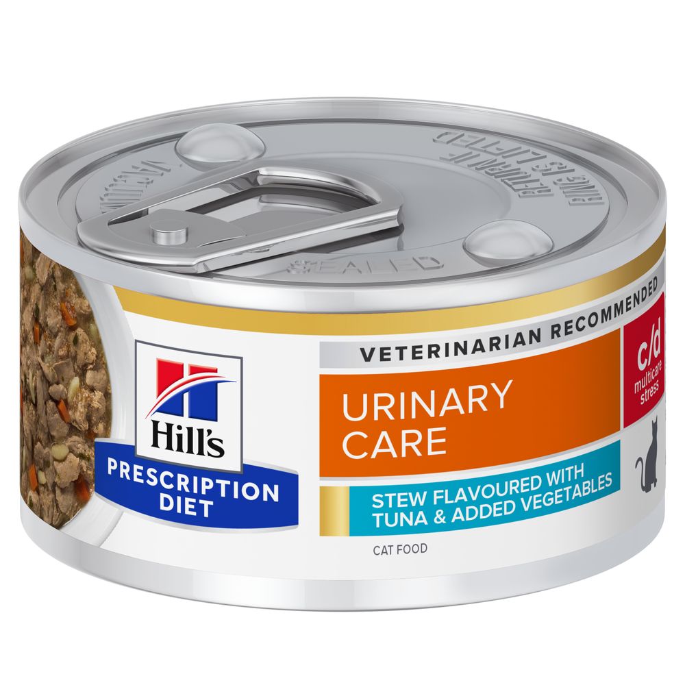 96x 82g Hill’s Prescription Diet Kat C/D Urinary Care met Tonijn Stew kattenvoer nat