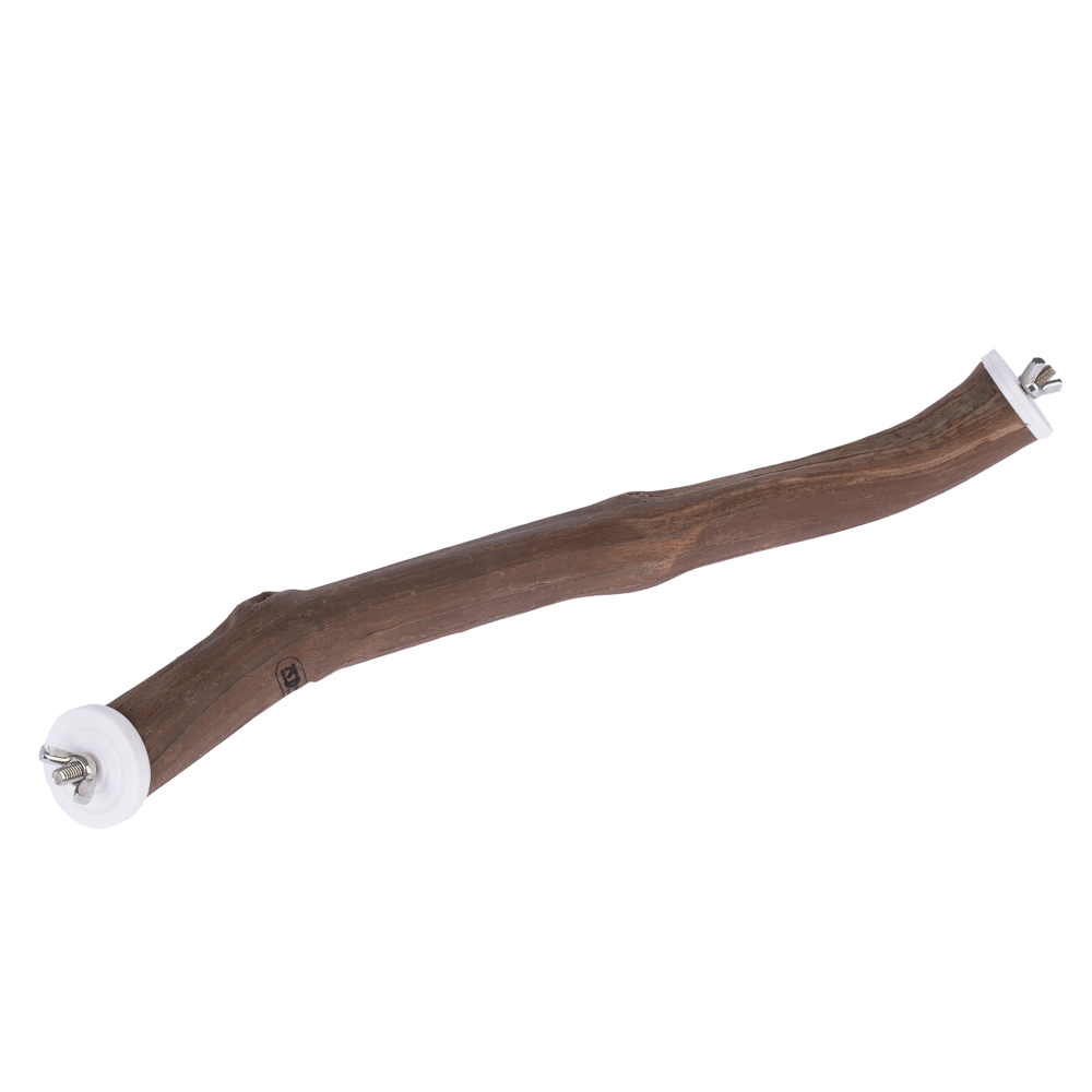 Maat L: L40xB3cm TIAKI hoekvogelzitstok van natuurlijk hout Kooi accessoires