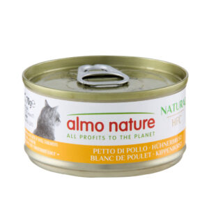 24x70g HFC Natural Kippenborst Almo Nature Kattenvoer