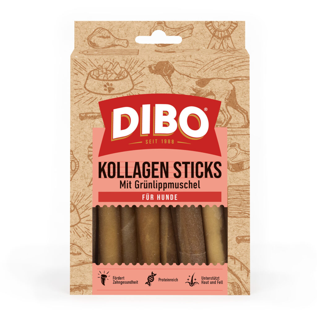 150 g DIBO Collageen Sticks met Groenlipmossel Hondensnacks