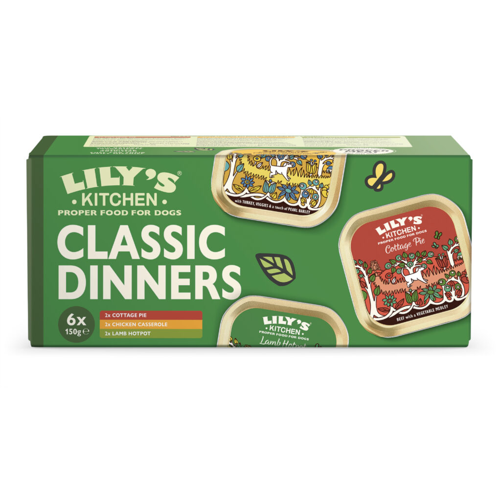 6 x 150 g Lily’s Kitchen Classic Dinners hondenvoer nat