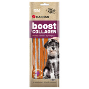 70g Flamingo Boost Collageen Spaghetti met kip hondensnacks