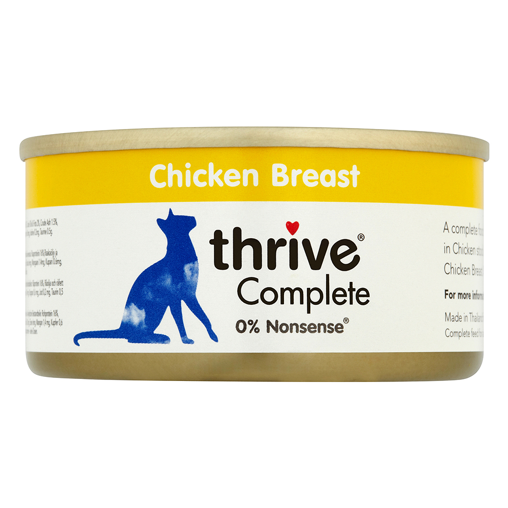 24x75g Complete Kippenborst Thrive Kattenvoer