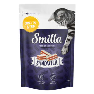 Smilla Sandwich Snack Kip & Kabeljauw – Voordeelpakket: 3 x 100 g