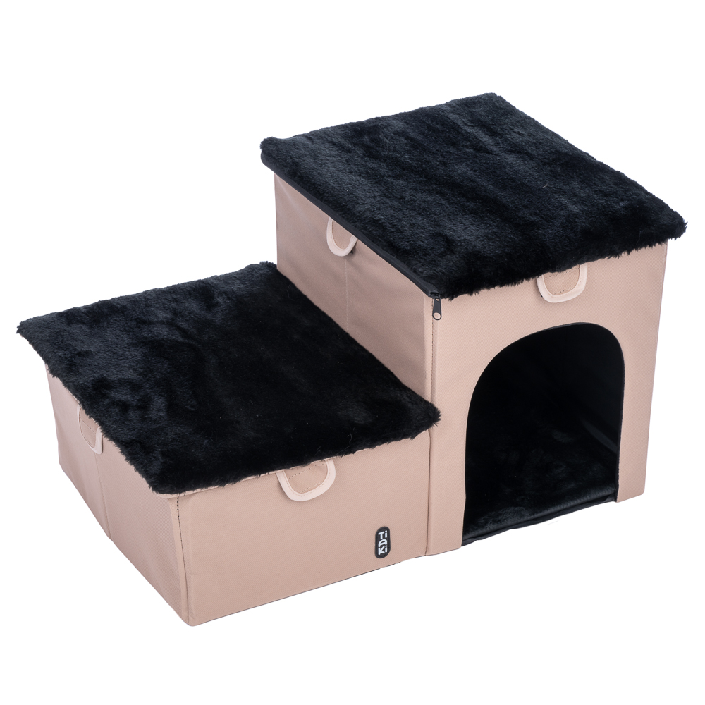 TIAKI Opvouwbare huisdierentrap, 2 treden 62x39x35,5cm hond