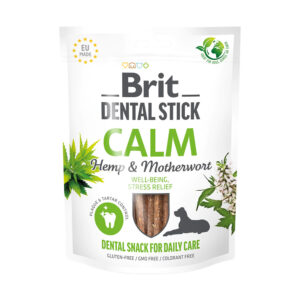 3x251g (21st) Brit Dental Stick Calm met hennep & hartenkruid hondensnacks