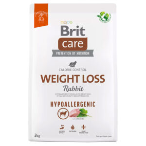 3kg Brit Care Dog Hypoallergenic Weight Loss Rabbit droogvoer hond