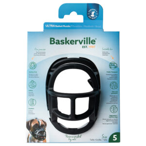 Muilkorf Baskerville Ultra 2.0 – Maat 5: Bijv. Labrador, Herdershond