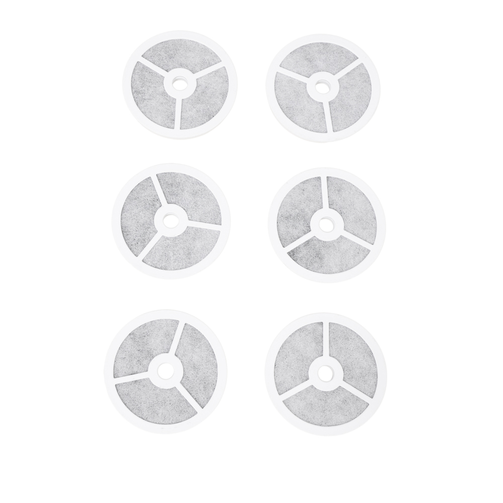 6x vervangingsfilters voor Modern Living drinkfontein kat