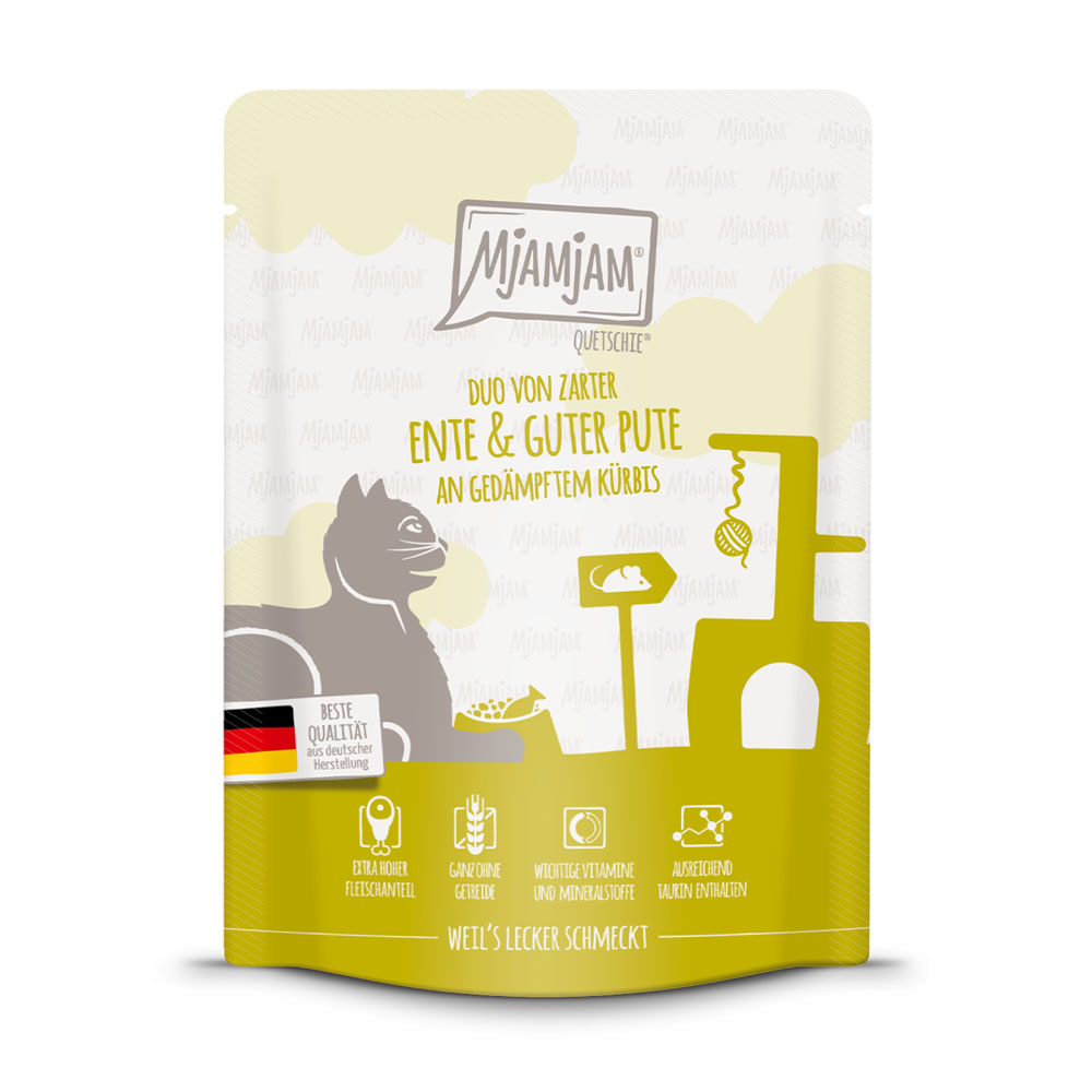 MjAMjAM Squeeze 6 x 300 g of 24 x 300 g – Eend & Kalkoen (6 x 300 g)