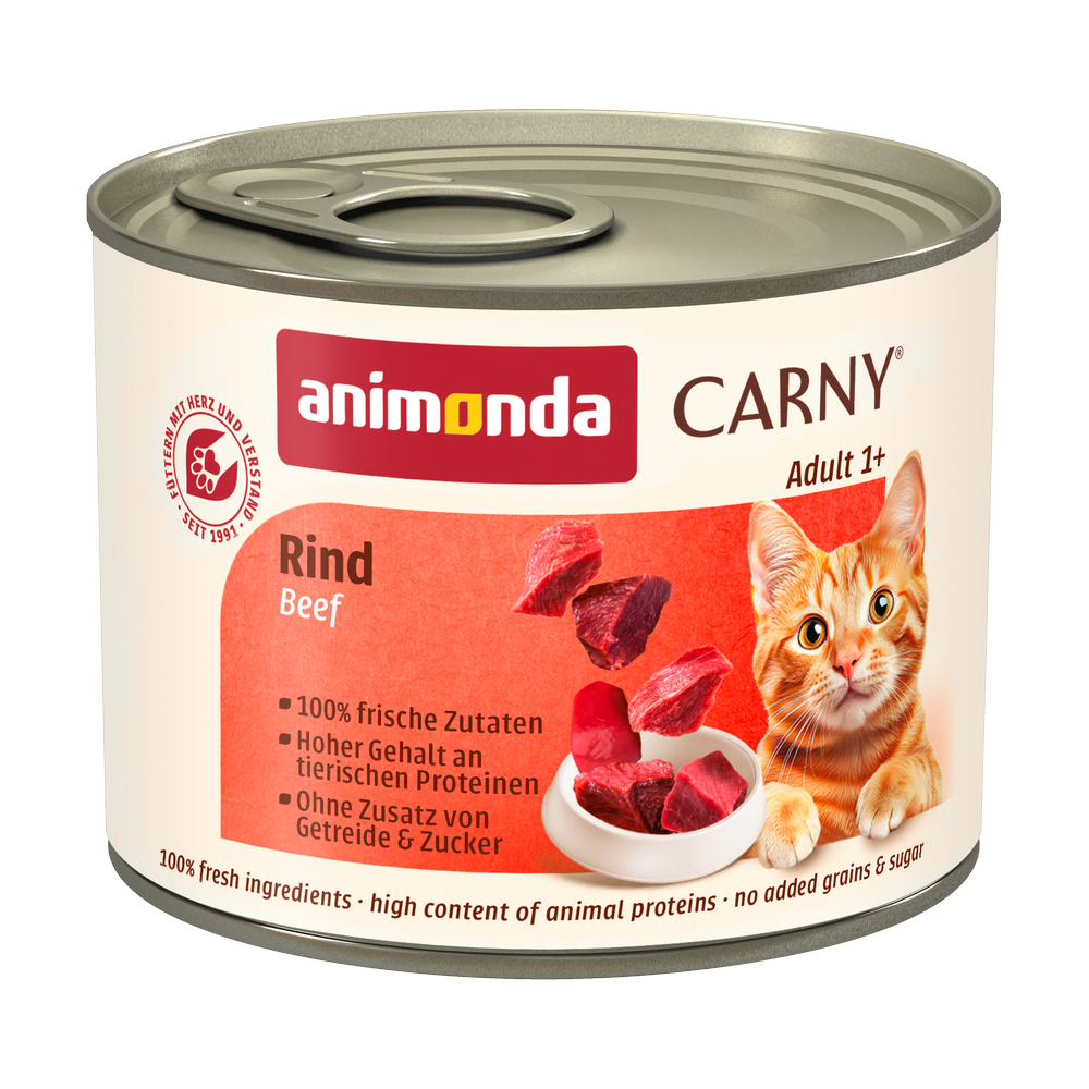 6x200g Adult Rund Puur Animonda Carny Kattenvoer