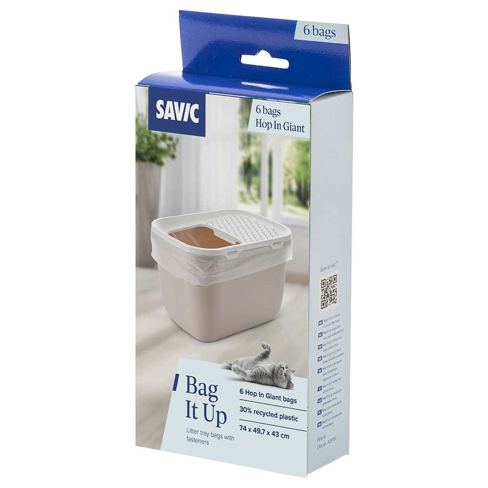 Savic Bag it Up Litter Tray Bags – Hop In Giant (6 stuks)