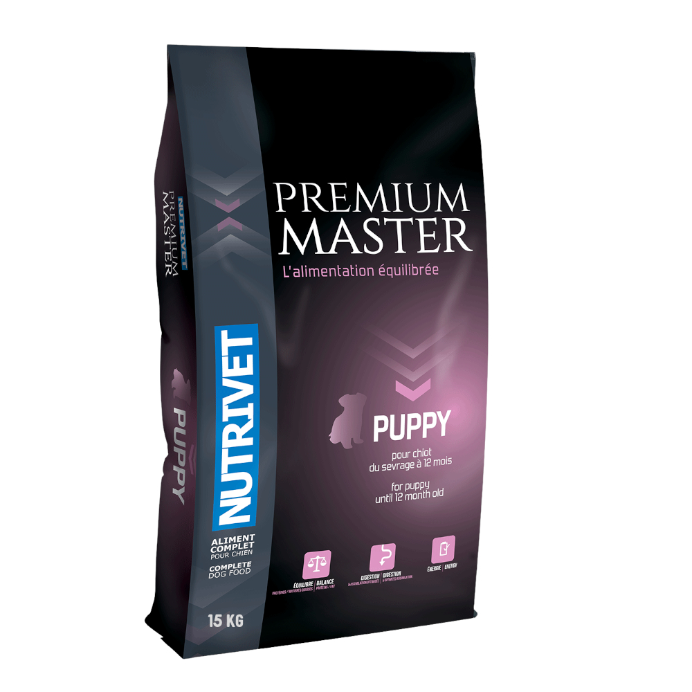 Dubbelpak: 2x15kg Nutrivet Premium Master Puppy met kip droogvoer