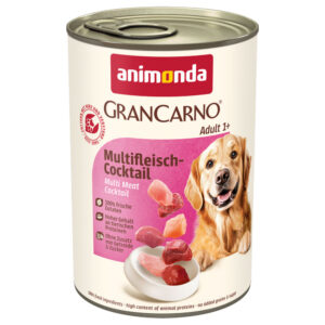 12x400g Multivlees-Cocktail animonda GranCarno Hondenvoer